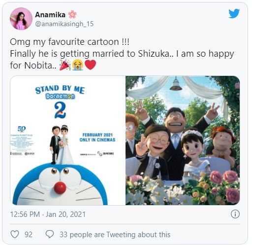 Nobita Finally Marries Shizuka In I Stand By Me Doraemon 2 I