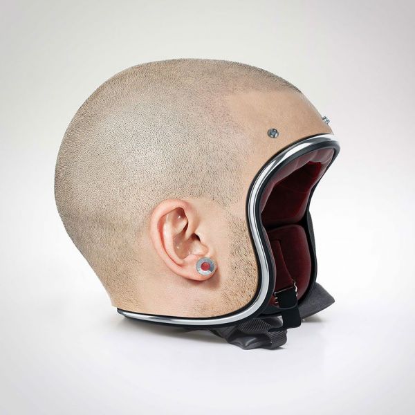 Creepy Motorcycle Helmets That Look Like Human Skin - Neatorama