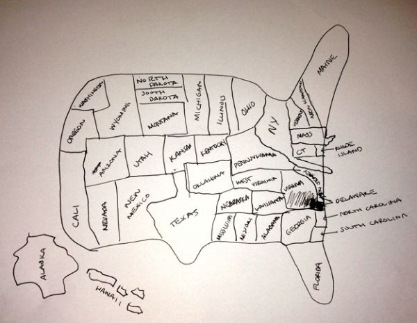 Could You Draw the United States? - Neatorama